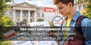 Чек-лист абитуриента 2026: проверь готовность к поступлению в Польшу за 3 месяца до старта