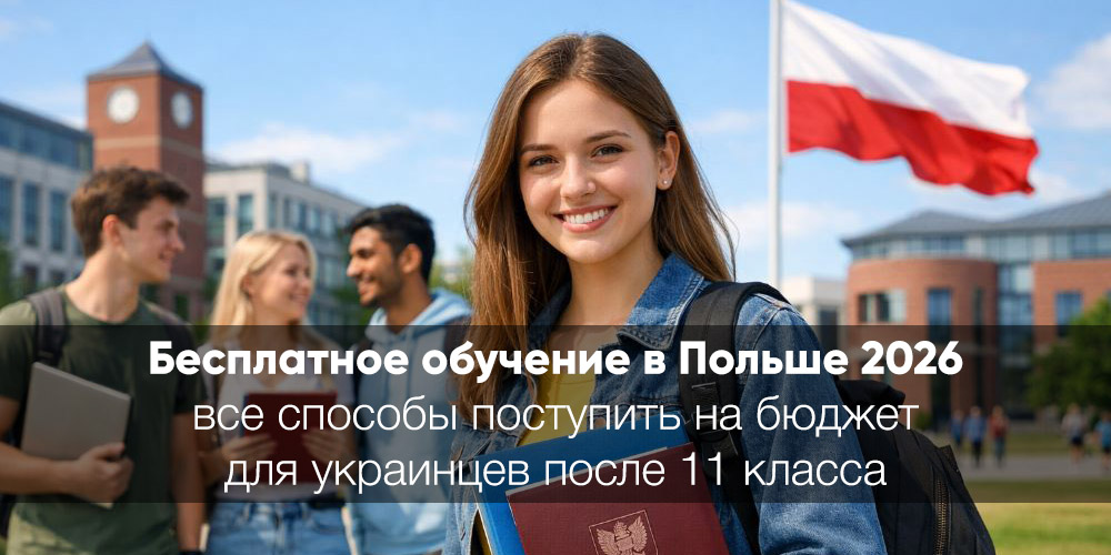 Бесплатное обучение в Польше 2026 - исчерпывающий гид для украинцев после 11 класса: все способы поступить на бюджет