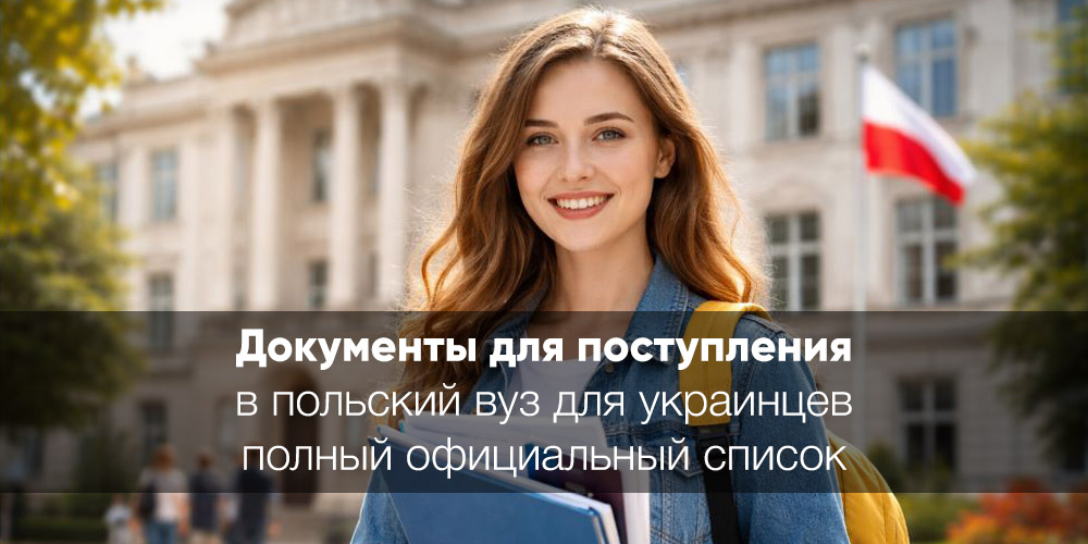 Документы для поступления в польский вуз 2026: полный официальный список для украинцев