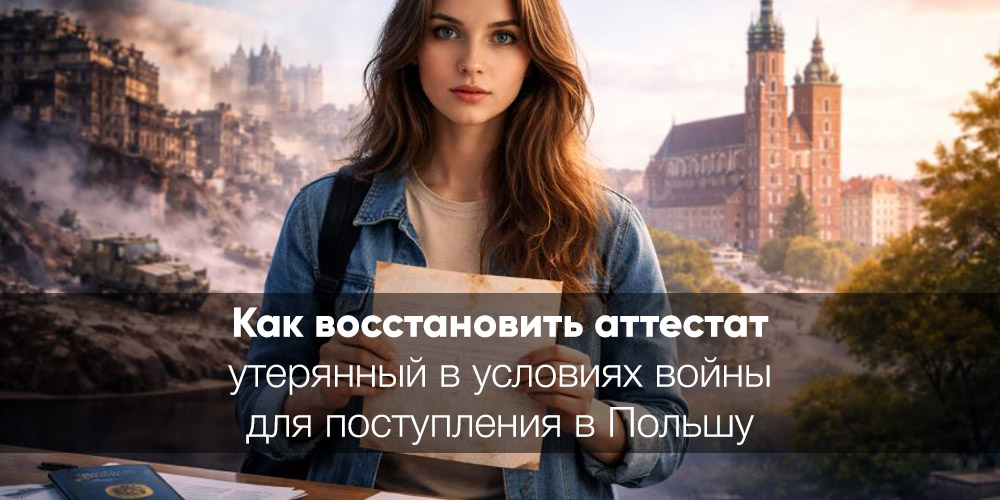 Как восстановить утерянный аттестат в условиях войны для поступления в Польшу 2026: полная инструкция