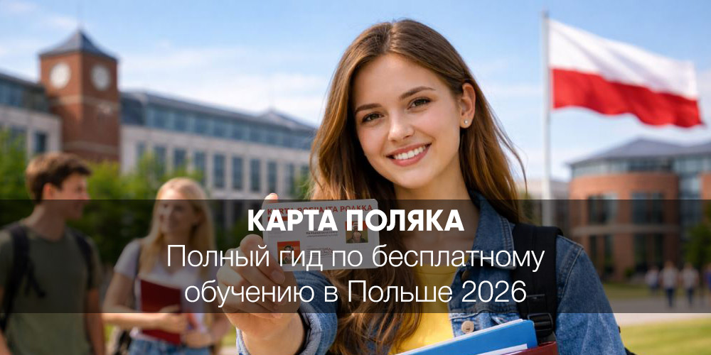 Карта поляка: Полный гид по бесплатному обучению в Польше 2026