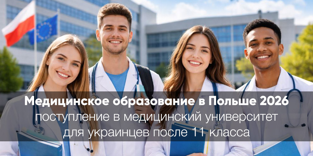 Медицинское образование в Польше 2026: полный гайд по поступлению в медицинский университет для украинцев после 11 класса