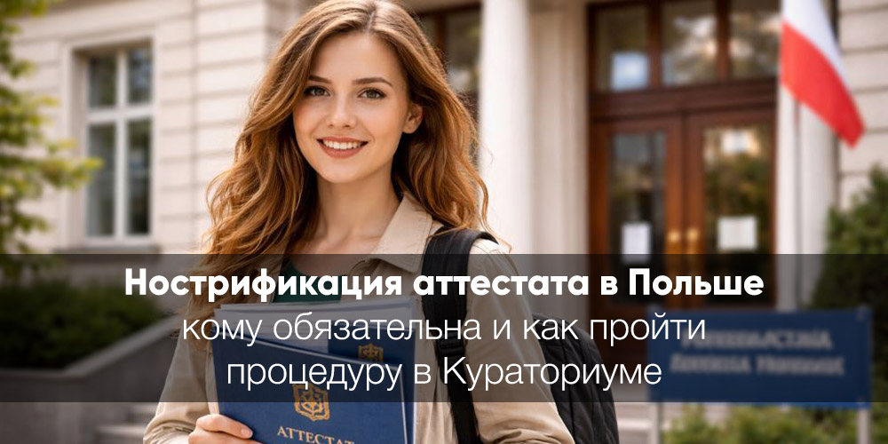 Нострификация аттестата в Польше 2026: кому обязательна и как пройти процедуру в Кураториуме
