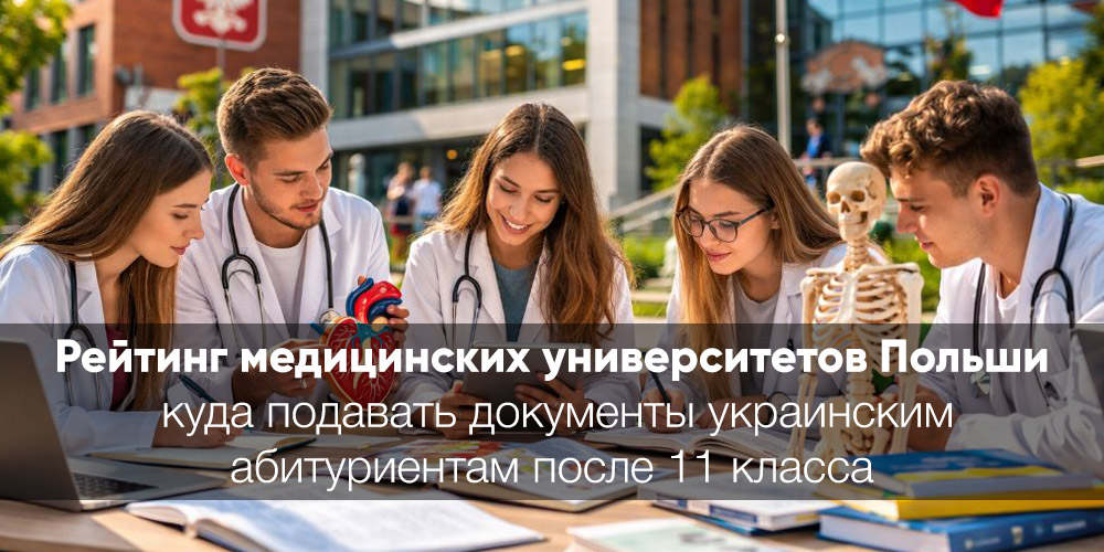 Рейтинг медицинских университетов Польши 2026: куда подавать документы украинским абитуриентам после 11 класса 