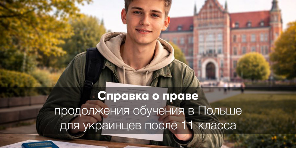 Справка о праве продолжения обучения в Польше: Полный гид для украинцев после 11 класса