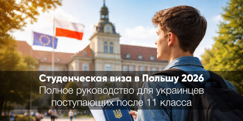 Студенческая виза в Польшу для украинцев 2026: Полное руководство для поступающих после 11 класса
