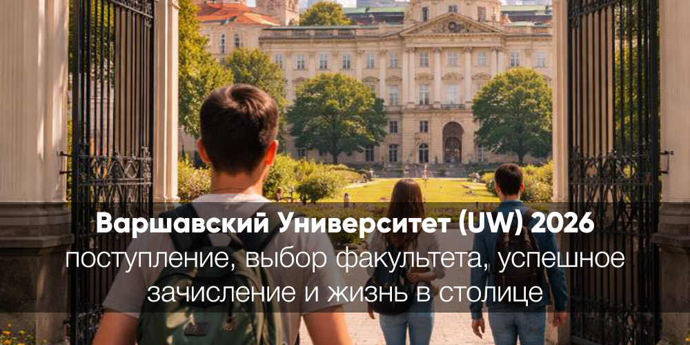 Варшавский Университет (UW) 2026: всё о поступлении - от выбора факультета до успешного зачисления и жизни в столице