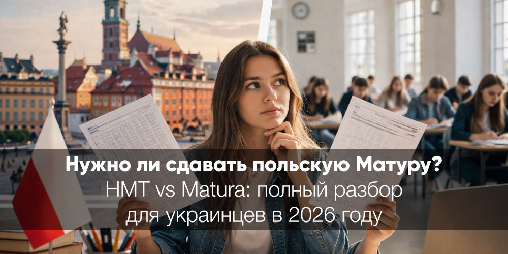 Нужно ли сдавать польскую Матуру украинцам в 2026 году? НМТ vs Matura: полный разбор