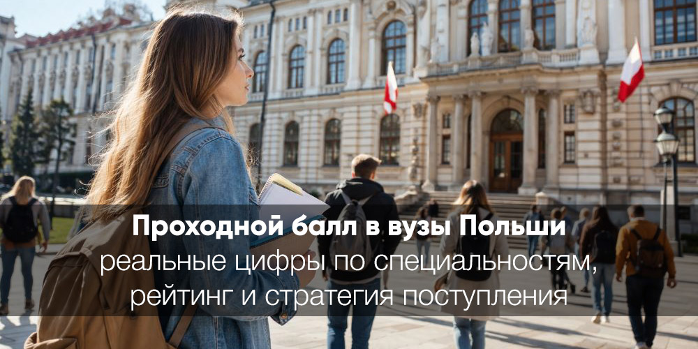 Проходной балл в вузы Польши 2026: реальные цифры по специальностям, рейтинг и стратегия поступления